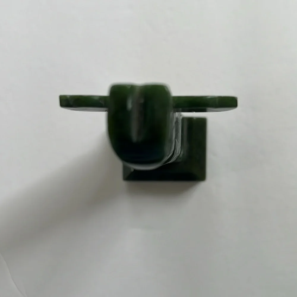 Vintage Genuine Jade Mini Totem Pole.